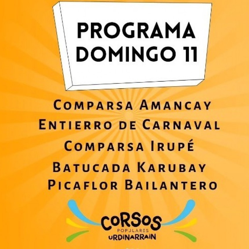 ESTE DOMINGO ULTIMA NOCHE DE CARNAVAL