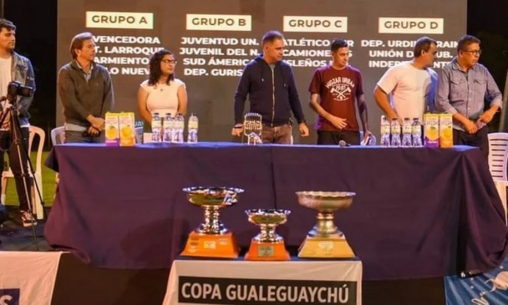 Sortearon la Copa Gualeguaychú, Futbol mayor y femenino