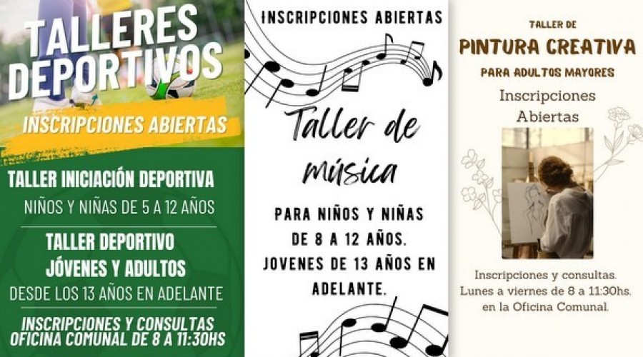 Comuna de Aldea San Juan - Inscripciones a Talleres