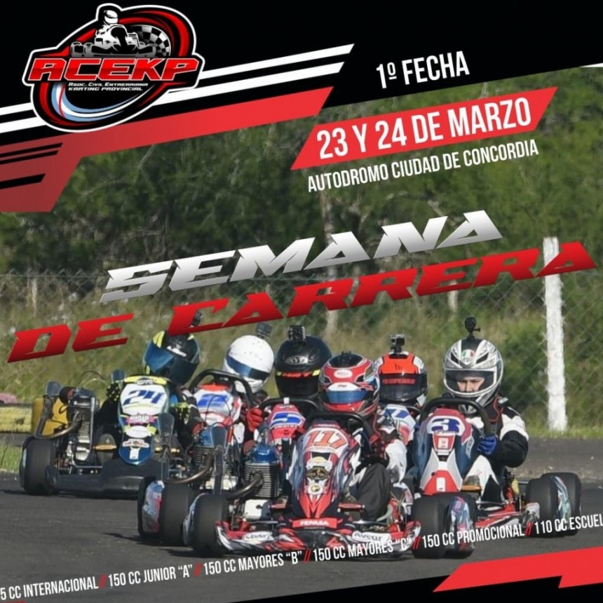 ​EL KARTING PROVINCIAL PONE PRIMERA EN CONCORDIA