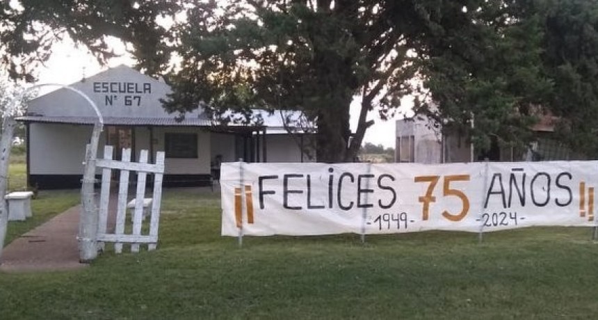 FELIZ 75 ANIVERSARIO, Escuela N°67 de Costa San Antonio