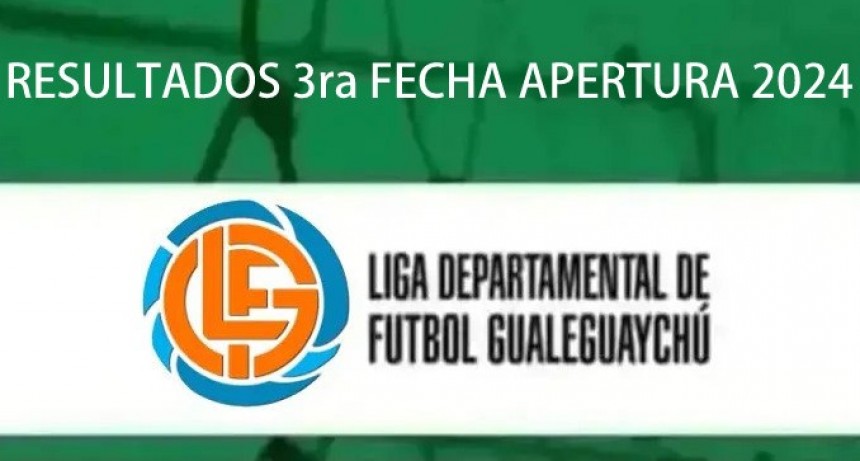 Se completó la 3ra Fecha Futbol Departamental