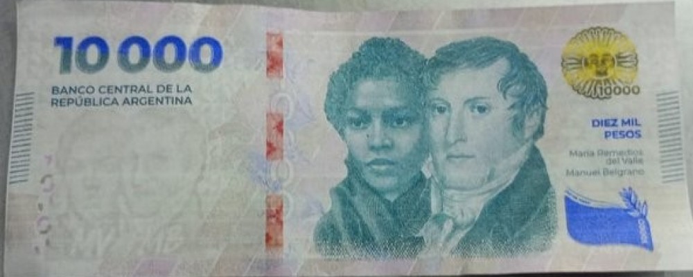 ALERTA EN URDINARRAIN POR BILLETES FALSOS DE $ 10.000