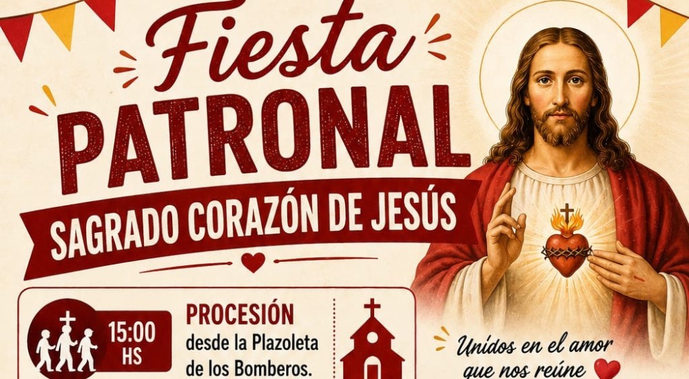 Urdinarrain celebra este viernes la Fiesta Patronal en honor al Sagrado Coraz&oacute;n de Jes&uacute;s