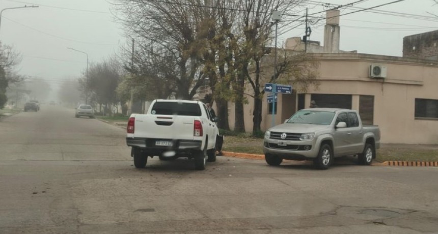 Violento choque en el centro de Urdinarrain