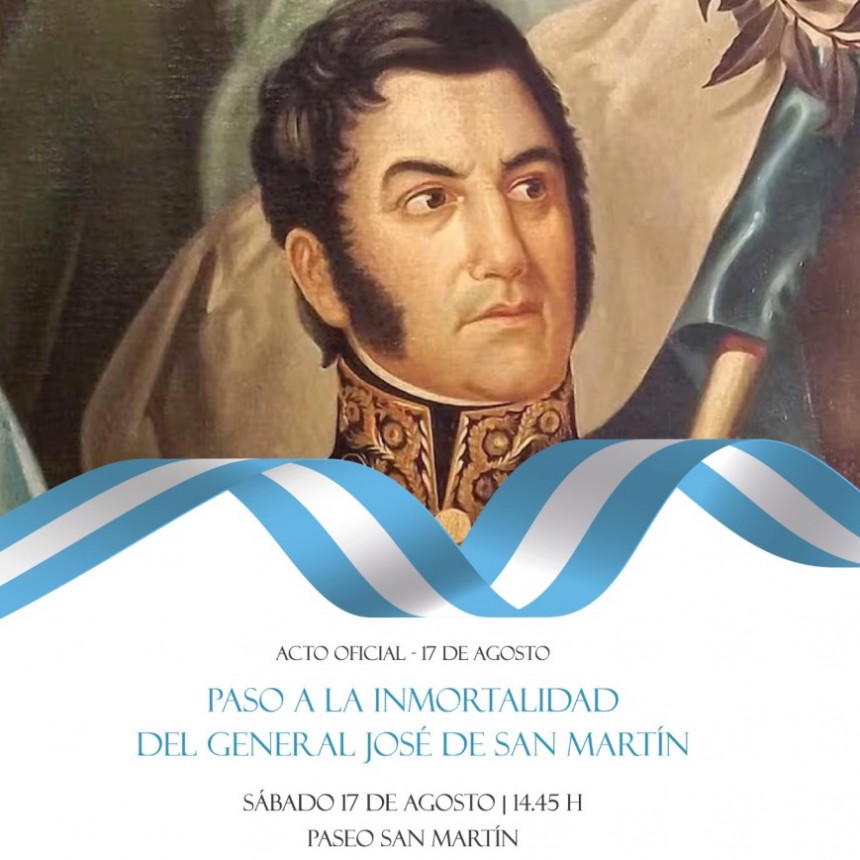 Este Sábado se conmemoran 174 años del fallecimiento del Gral. Don José de San Martín 