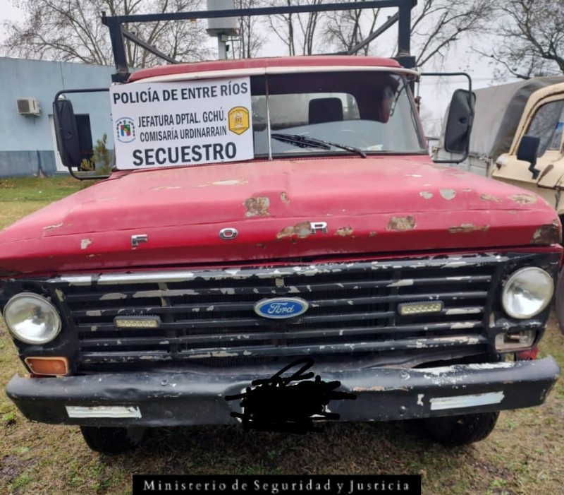 Secuestro de Camioneta en la Planta Verificadora Urdinarrain