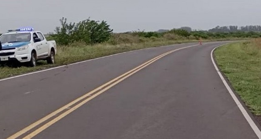 Un coche perdió el control y volcó en Ruta 20 Zona Puente el Gato