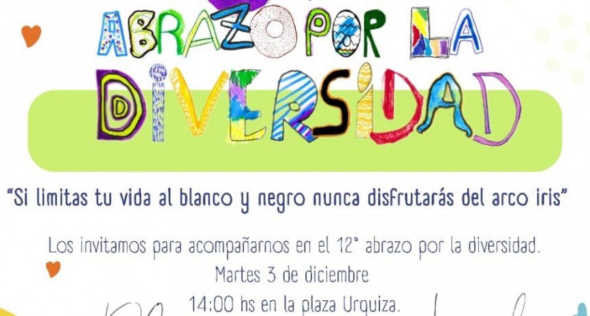 3 de diciembre:  Día Internacional de las Personas con Discapacidad - 12° ABRAZO POR LA DIVERSIDAD