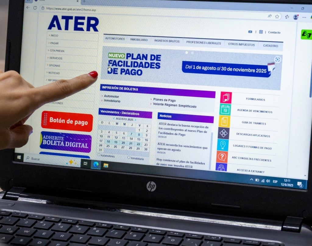 Calendario impositivo 2026: ATER definió las fechas de vencimiento para todos los tributos provinciales