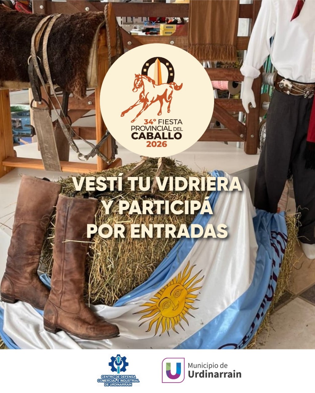 URDINARRAIN se vista de tradición con motivo de la Fiesta Provincial del Caballo