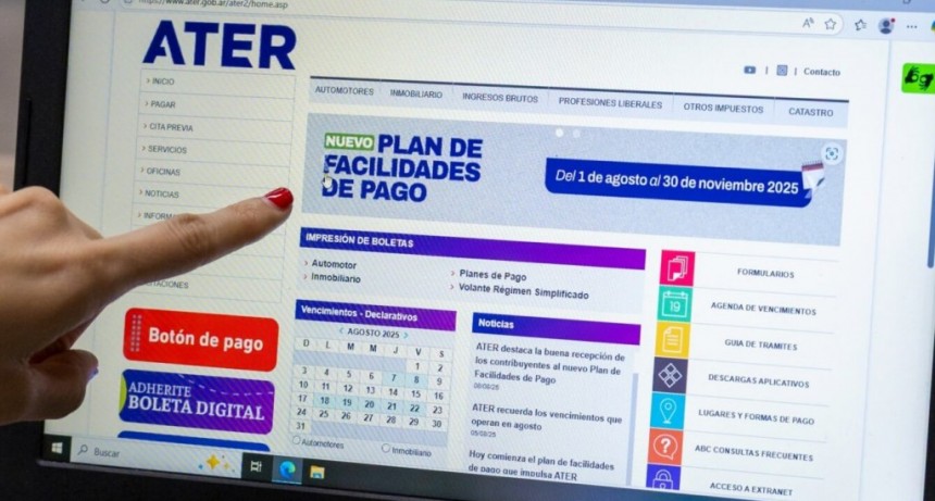 Calendario impositivo 2026: ATER definió las fechas de vencimiento para todos los tributos provinciales