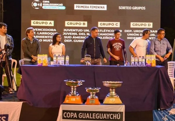Sortearon la Copa Gualeguaychú, Futbol mayor y femenino