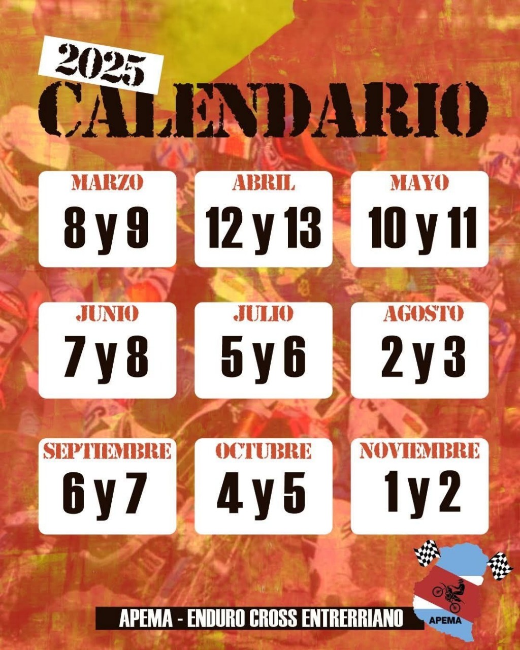 APEMA- Enduro Cross Entrerriano Tiene Calendario