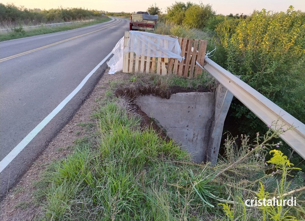 PELIGRO !!! RUTA 20 ZONA PUENTE EL GATO - DIRECCIÓN GCHU - URDINARRAIN