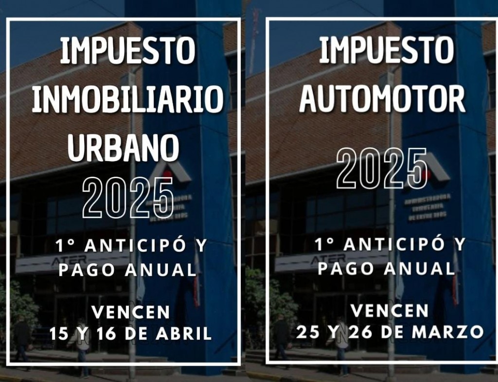 ATER: Nuevas fechas de vencimiento 