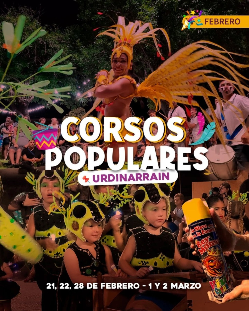 Este Fin de Semana Ultimas 3 noches de Carnaval en Urdinarrain