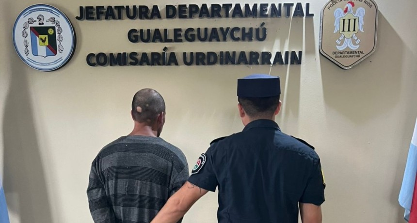 URDINARRAIN: APREHENDIDO POR HURTO, VIOLACIÓN DE DOMICILIO Y RESISTENCIA A LA AUTORIDAD