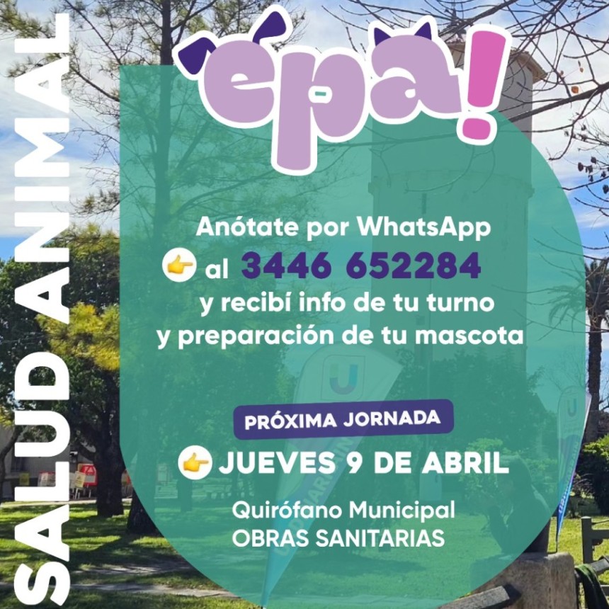 Castraciones | El 9 de Abril se realiza la Pr&oacute;xima