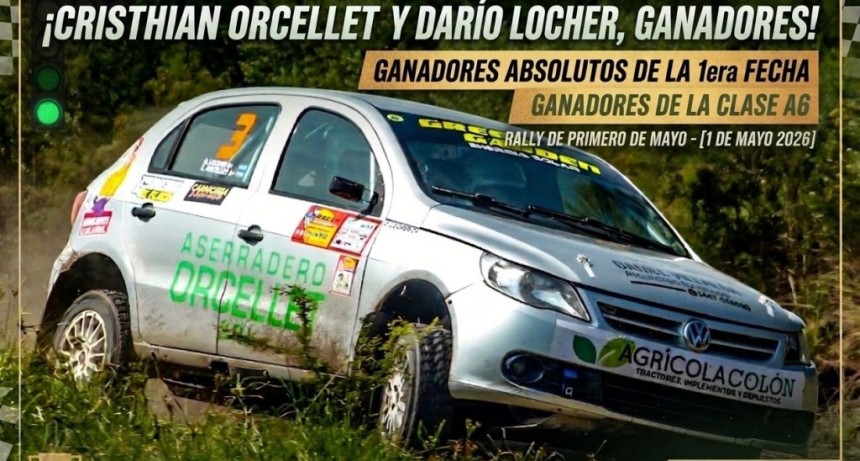 Orcellet / Locker mandaron en el inicio del Rally Entrerriano