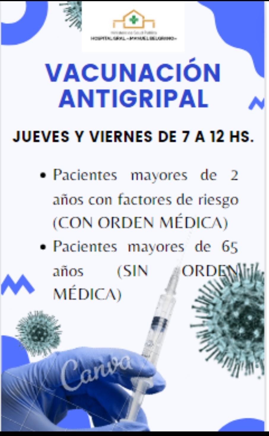 Vacunación Antigripal en el Hospital Belgrano