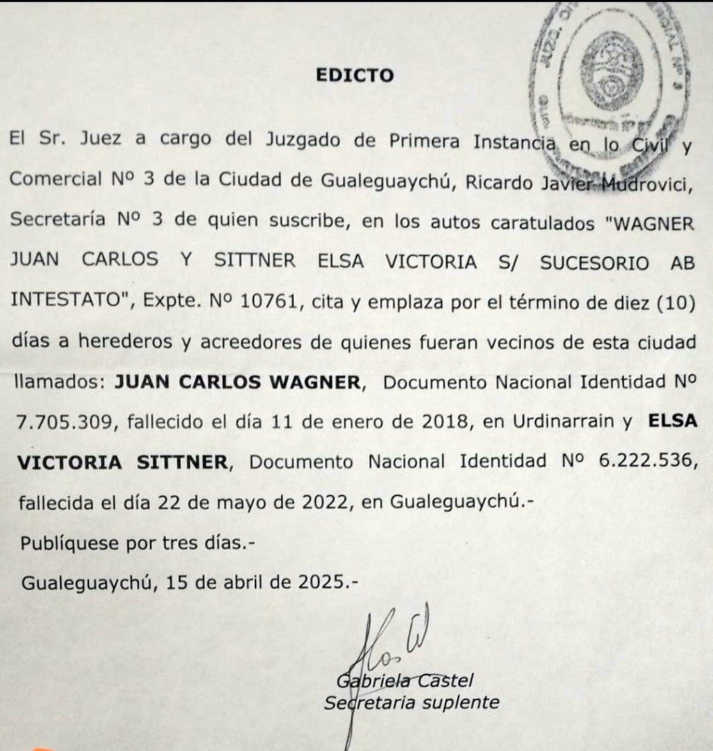 EDICTO