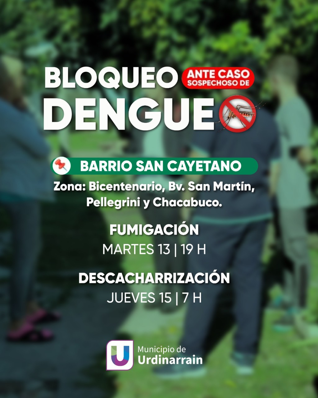 Bloqueo Sanitario en Urdinarrain por caso sospechoso de Dengue