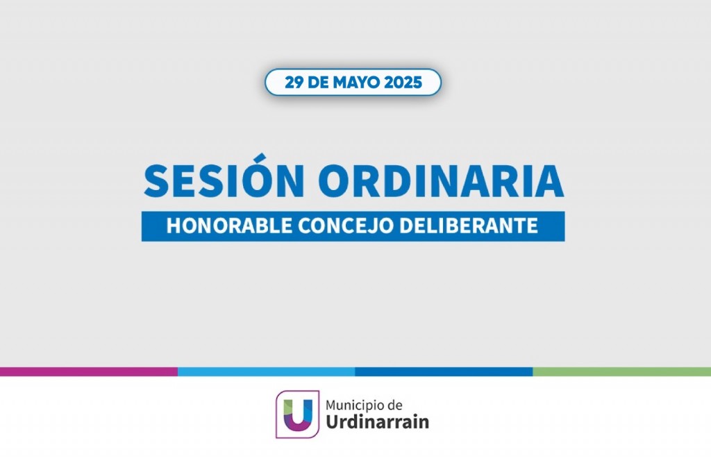 ESTE JUEVES SESIÓN DEL H.C.D. DE URDINARRAIN