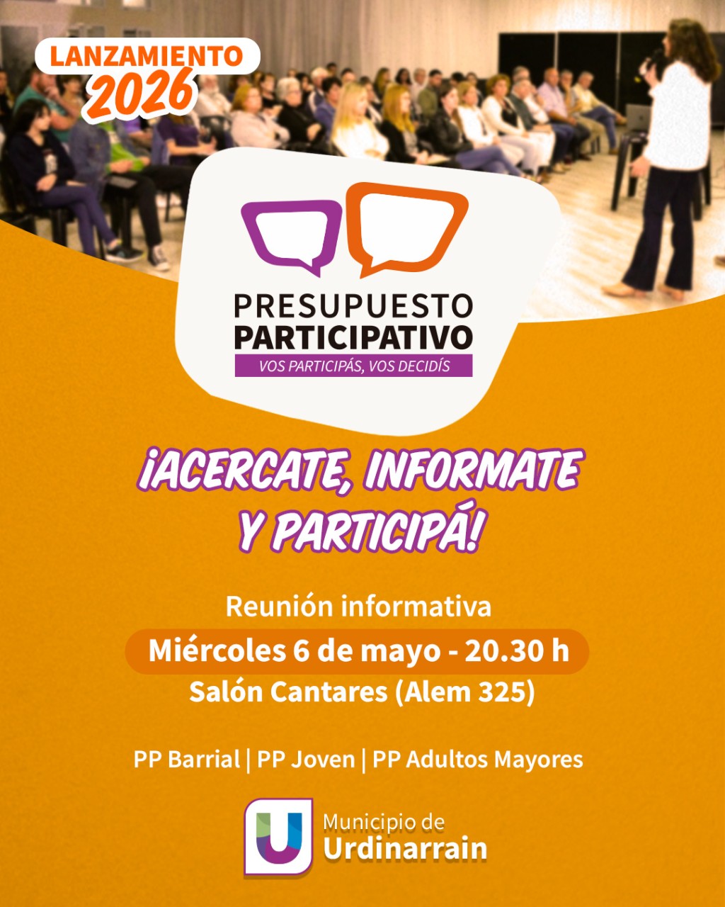 Lanzamiento Presupuesto Participativo 2026