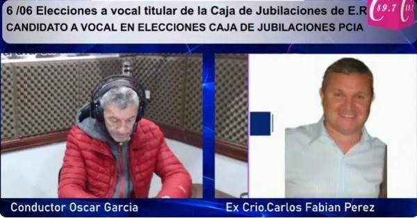 Carlos Fabian Perez candidato a vocal elecciones de la Caja de Jubilaciones