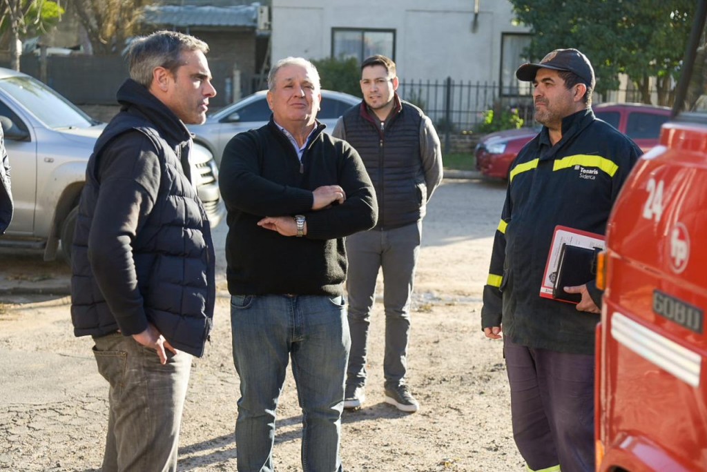 Bomberos voluntarios de Ceibas se reunieron con Michel y Olano por la situación de las Rutas Nacionales 12 y 14
