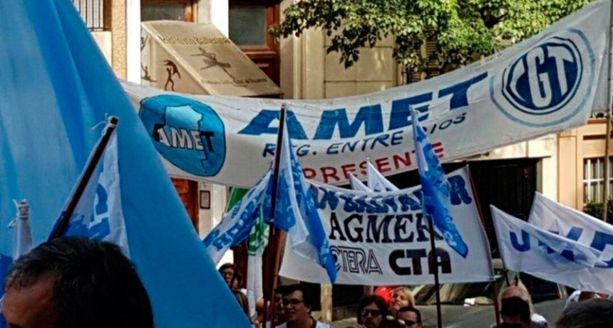 ESTE MIERCOLES 24; PARO DOCENTE de AGMER y AMET