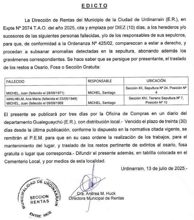 EDICTO