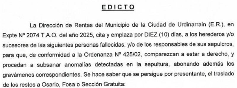EDICTO