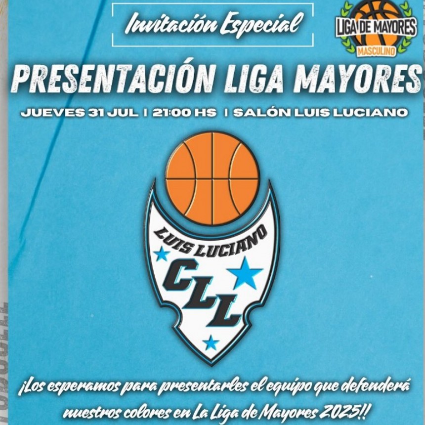 LUCIANO PRESENTA ESTE JUEVES 31,  EL EQUIPO PARA EL TORNEO PRE FEDERAL 2025