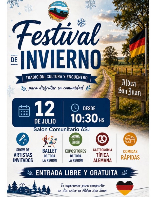 &iexcl;Este domingo 12 de julio, Aldea San Juan te invita a vivir una nueva edici&oacute;n del Festival de Invierno!