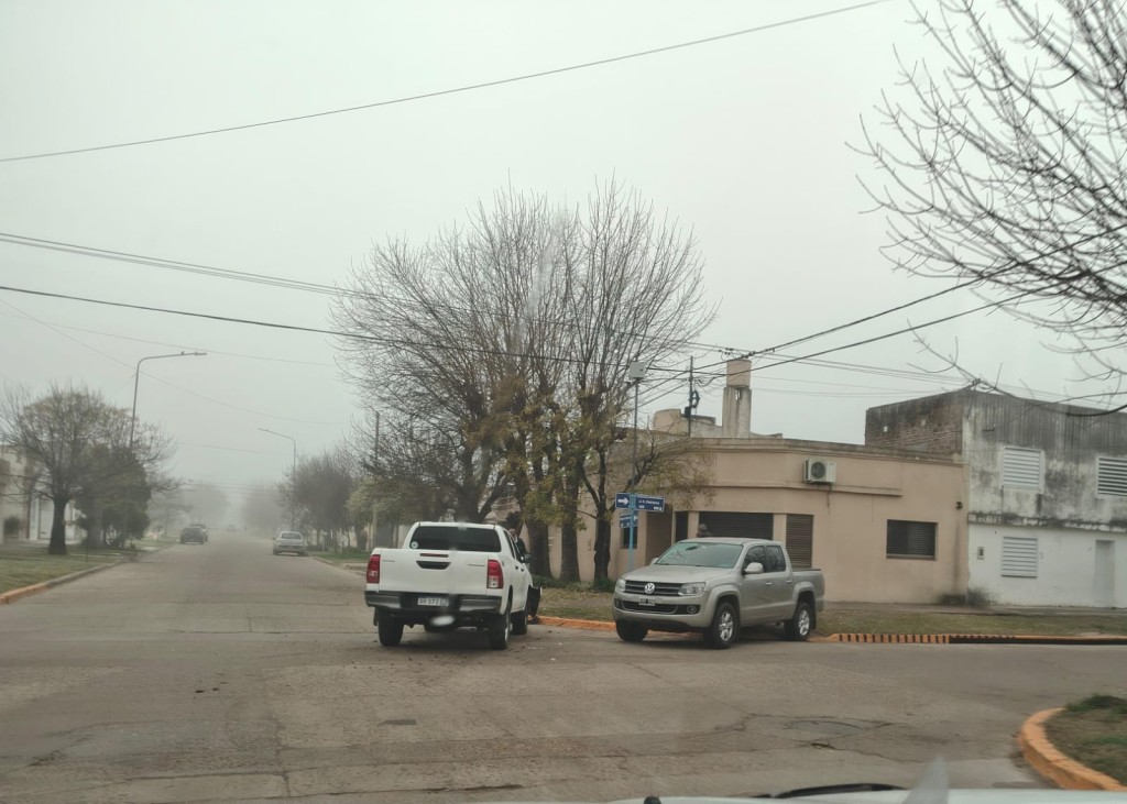 Violento choque en el centro de Urdinarrain