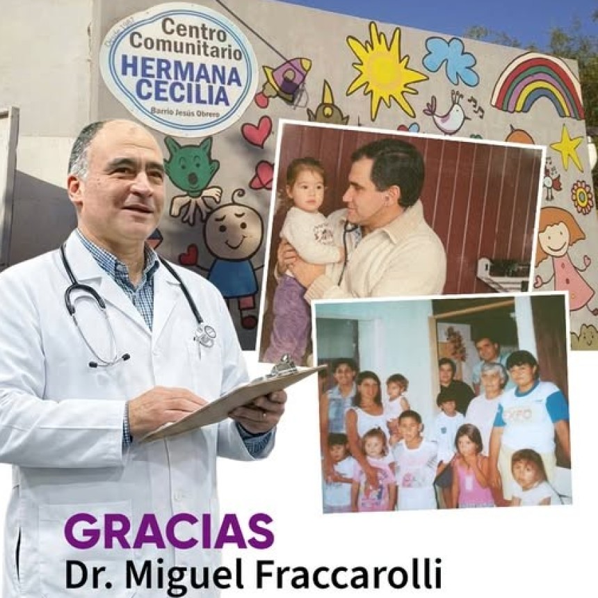 En el H.C.D Realizaron un Reconocimiento al Dr MIGUEL FRACCAROLLI por su compromiso con la Comunidad