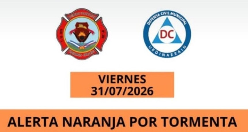 ALERTA AMARILLA / NARANJA POR TORMENTAS PARA LA ZONA
