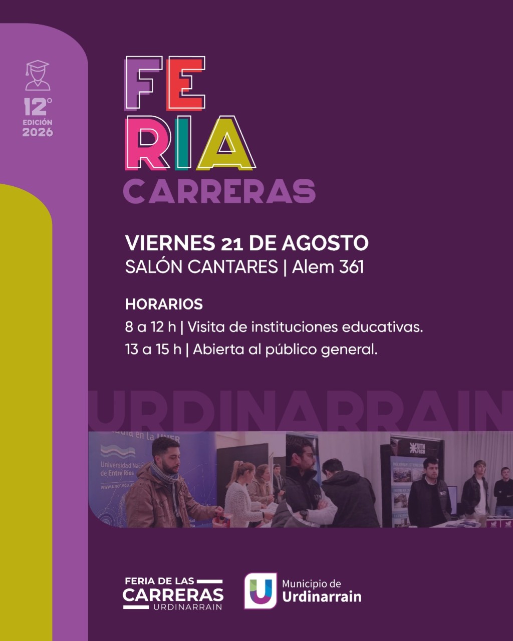 Este Viernes 21 de agosto: 12&ordm; Feria de las Carreras en Urdinarrain 