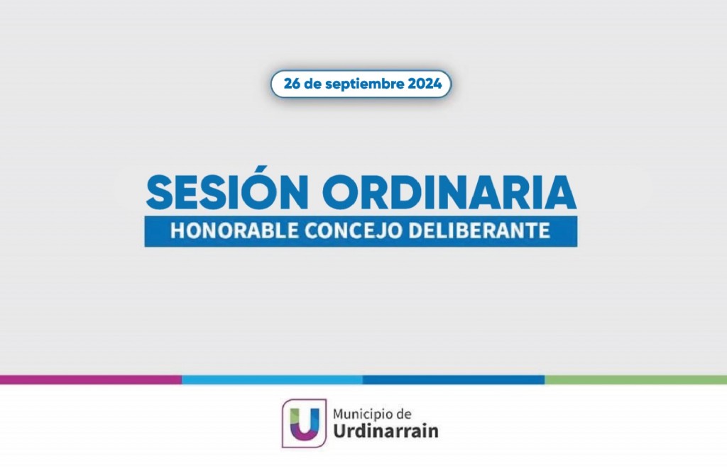 JUEVES 26 DE SEPTIEMBRE | SESIÓN DEL CONCEJO DELIBERANTE 