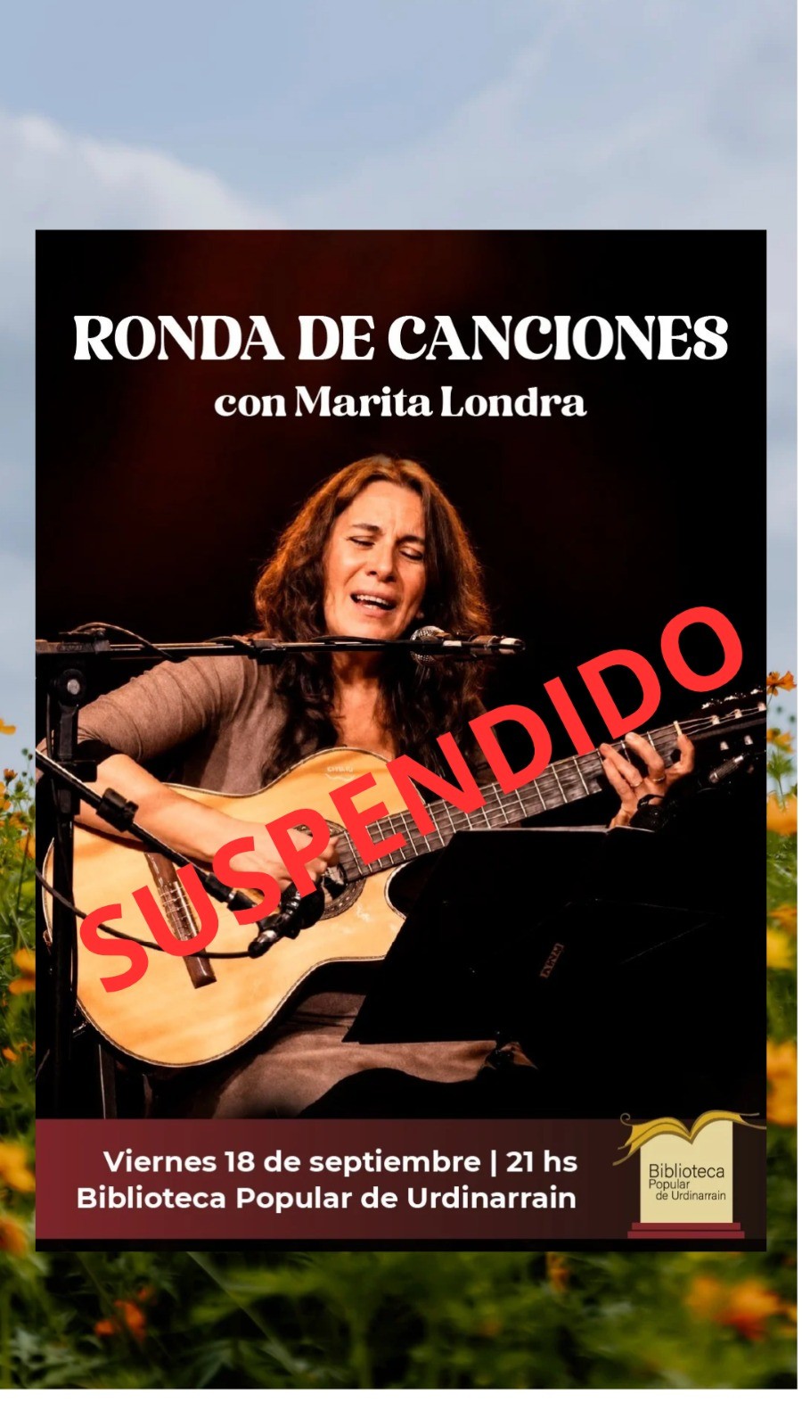 Ronda de canciones con MARITA LONDRA en la Biblioteca