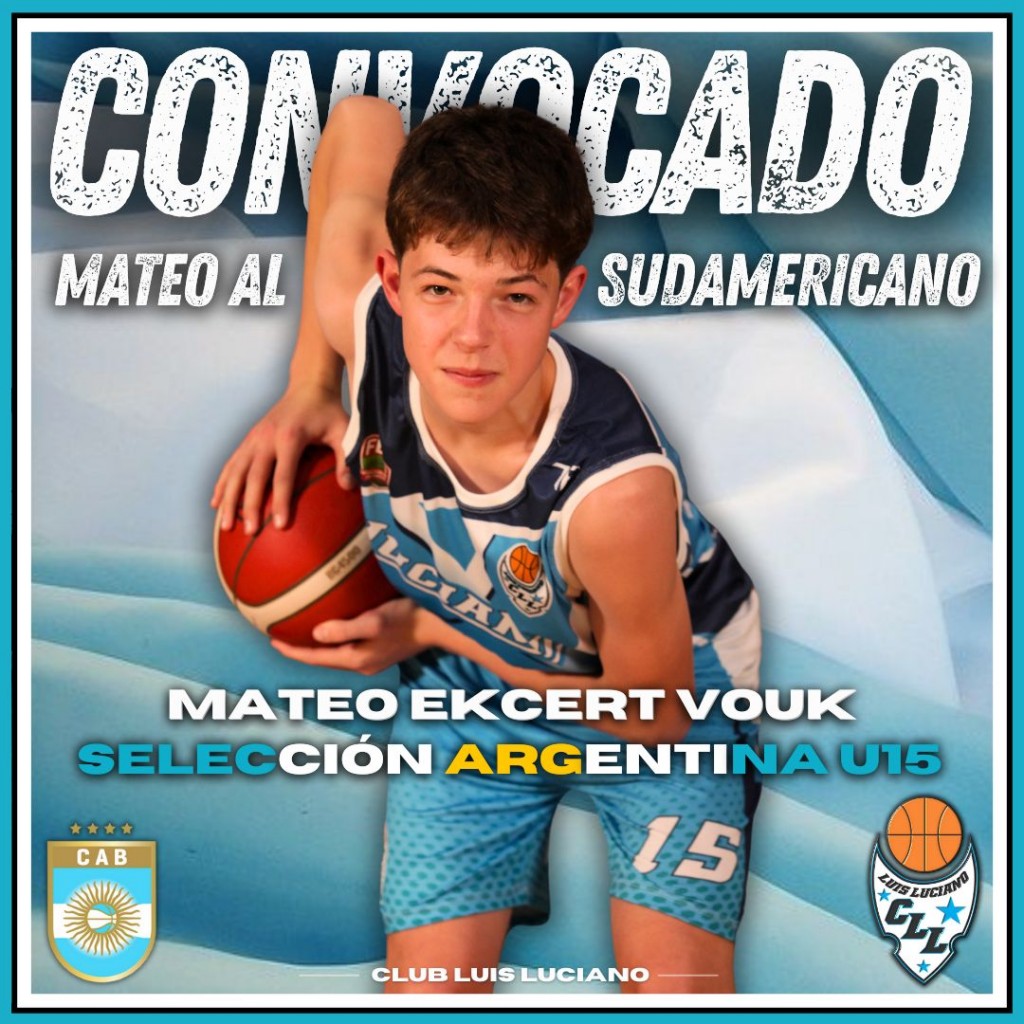 MATEO ECKERT, DE LUCIANO AL SUDAMERICANO U15