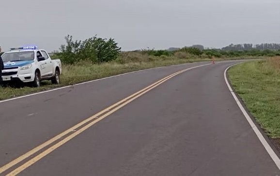 Un coche perdió el control y volcó en Ruta 20 Zona Puente el Gato