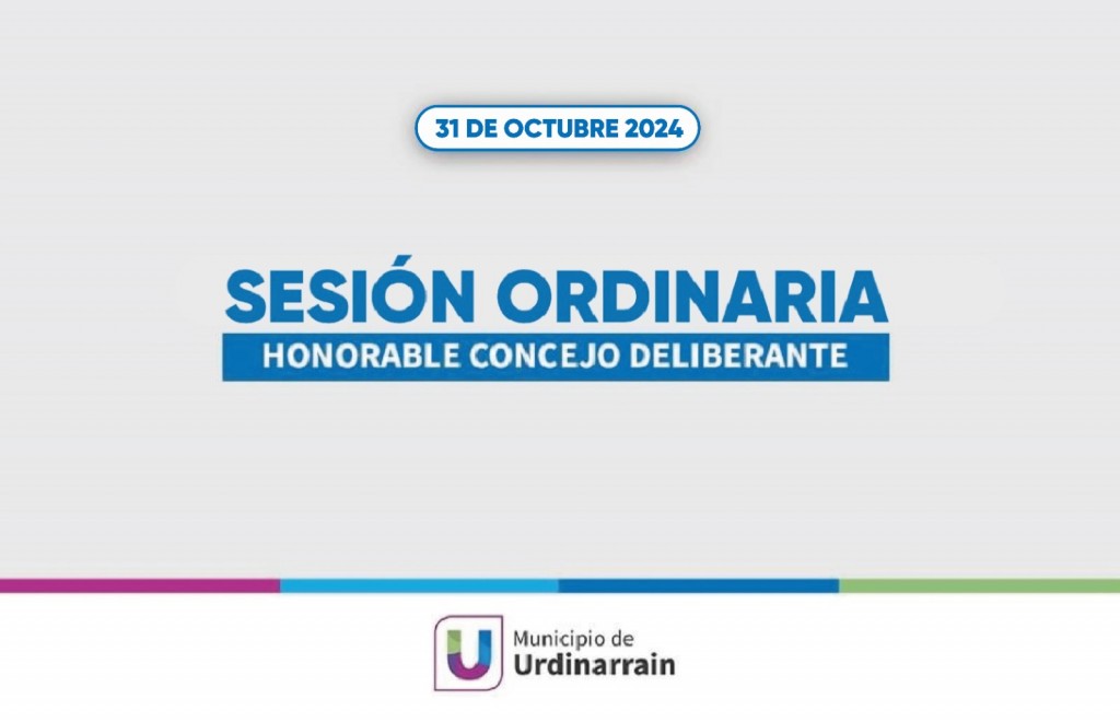 JUEVES 31 DE OCTUBRE | SESIÓN DEL CONCEJO DELIBERANTE