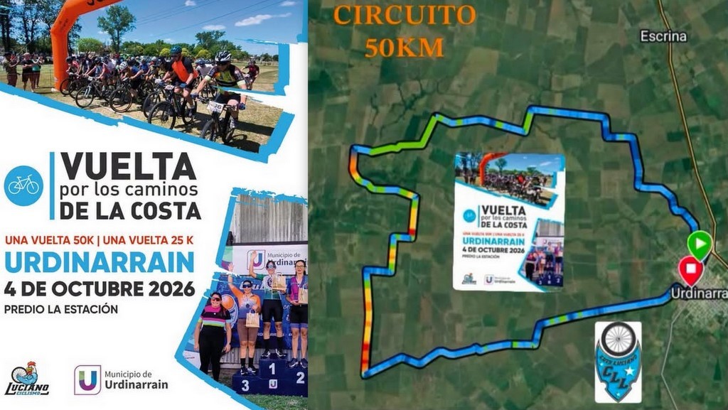 HOY EL RURAL BIKE POR LOS CAMINOS DE LA COSTA