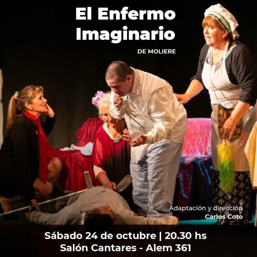 &iexcl;Llega un cl&aacute;sico del teatro a Urdinarrain! &ldquo; El enfermo imaginario &rdquo;
