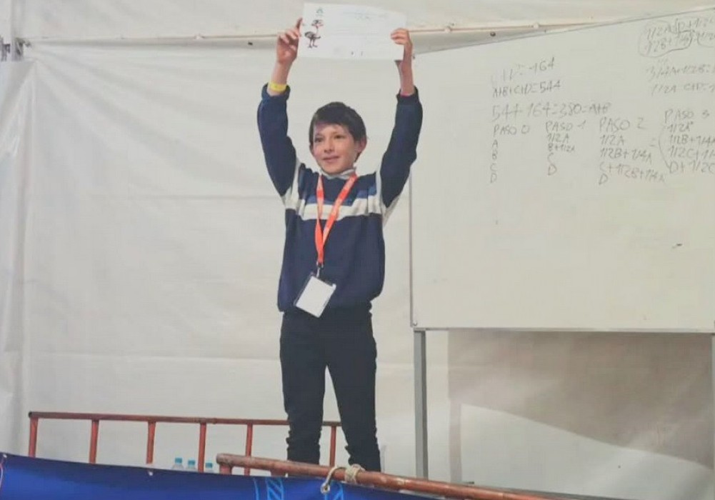 Talento de Urdinarrain: Santino Percara Bombieri se consagr&oacute; Campe&oacute;n Nacional de Matem&aacute;tica
