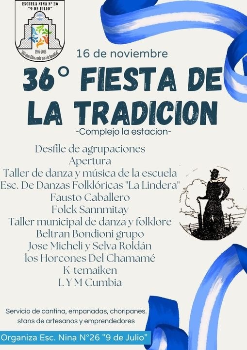 ESTE SÁBADO FESTEJAMOS LAS 36º FIESTA DE LA TRADICIÓN EN URDINARRAIN