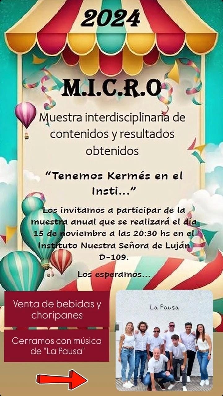 Viernes 15 de Noviembre M.I.C.R.O. del I.N.S.L.